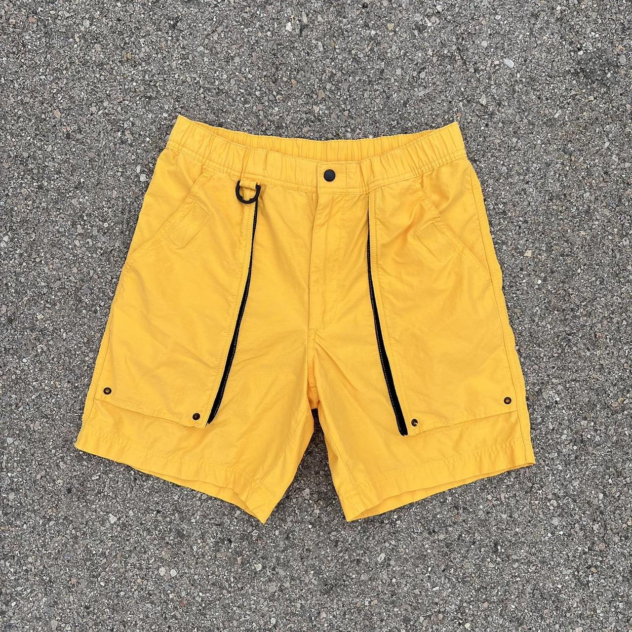 St. John's Bay Men's Yellow and Black Shorts | Depop