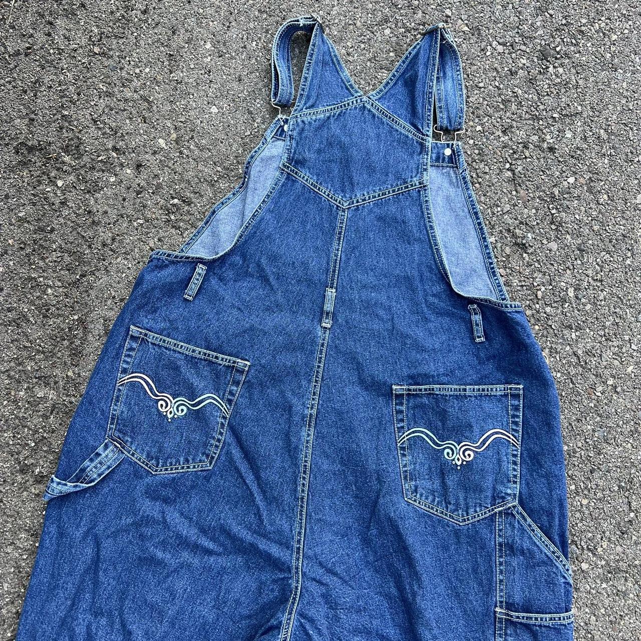 Route 66 Women's Navy and Blue Dungarees-overalls | Depop