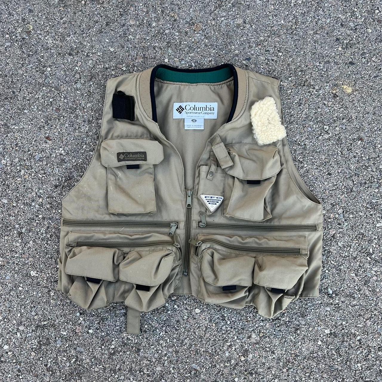 Vintage outdoor tactical vest 90s tactical fishing... - Depop