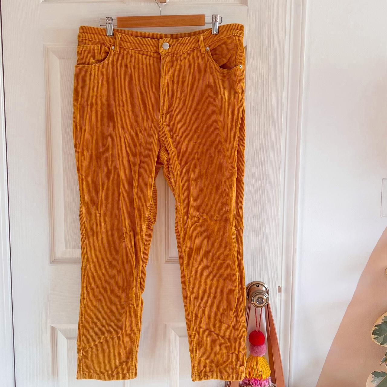 Monki Women's Orange and Yellow Trousers (2)