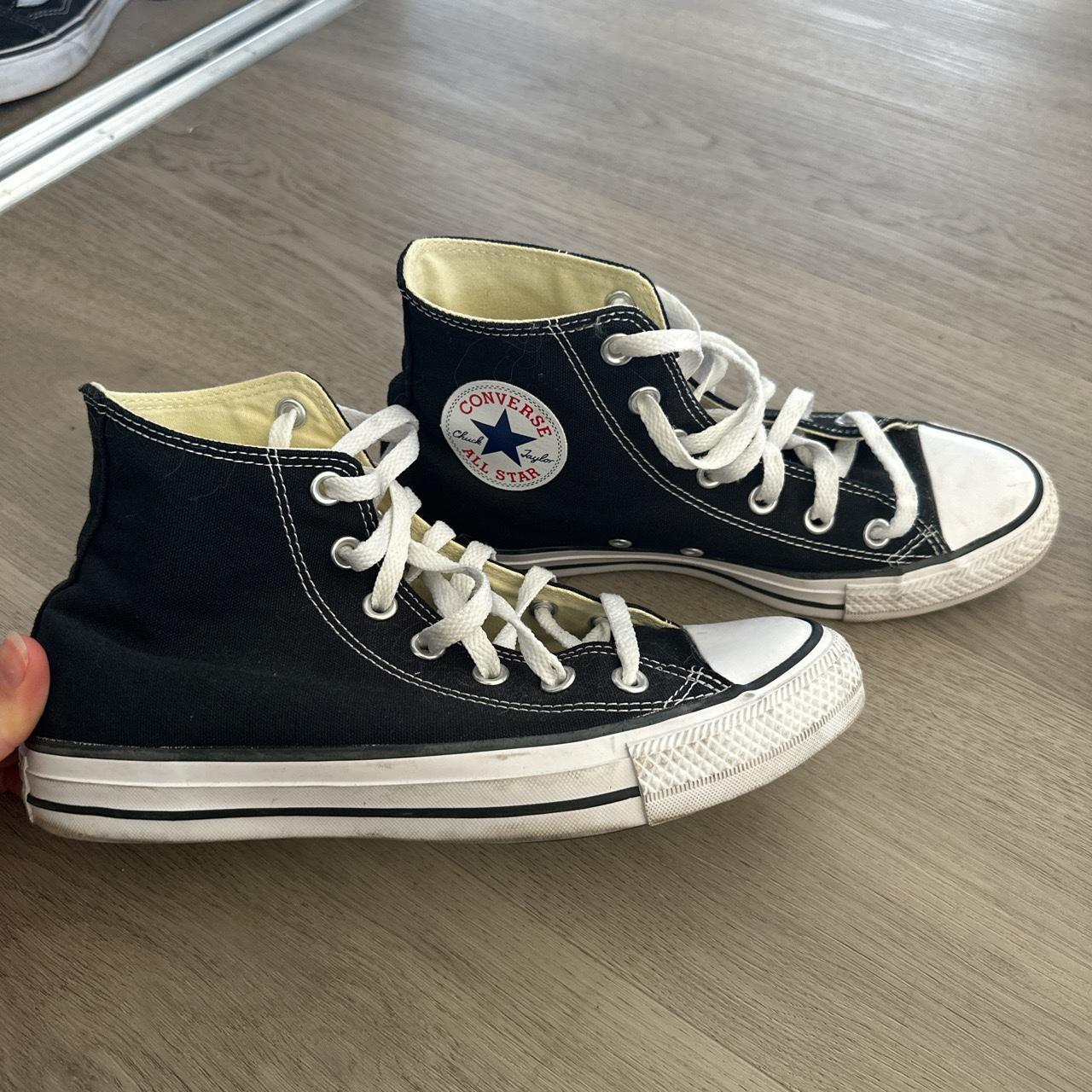 Converses worn maybe 3 times - mint condition minor... - Depop