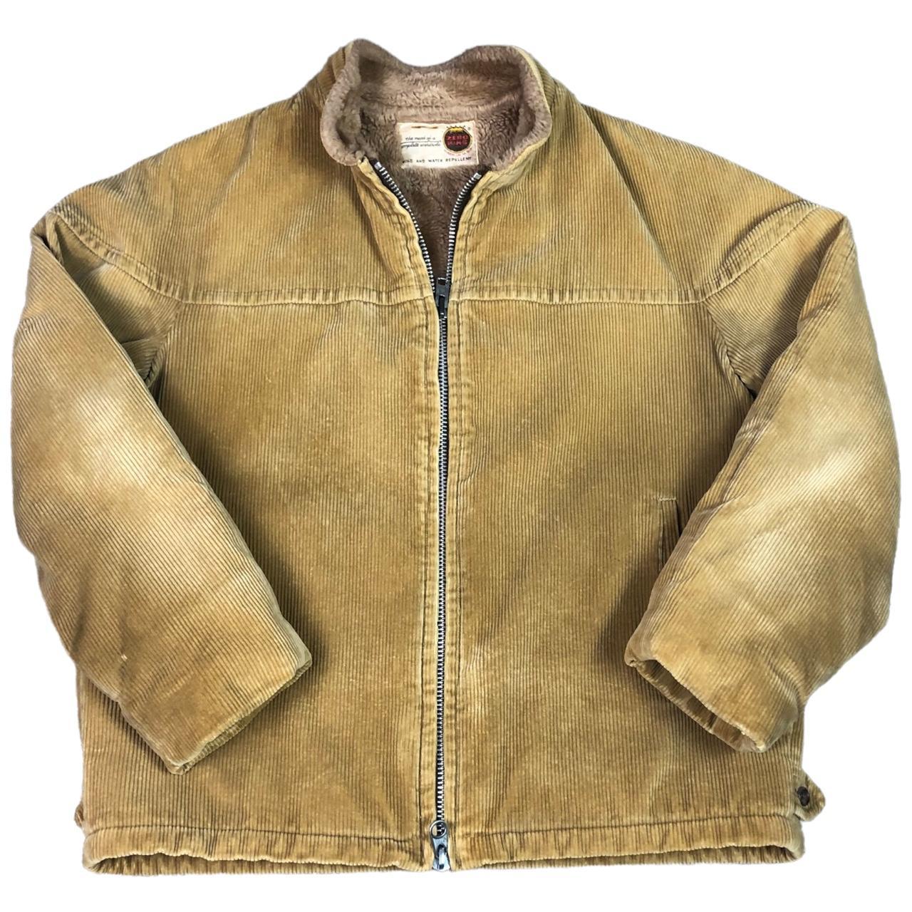 Vintage 60s 70s Zero King Corduroy Full Zip Jacket... - Depop