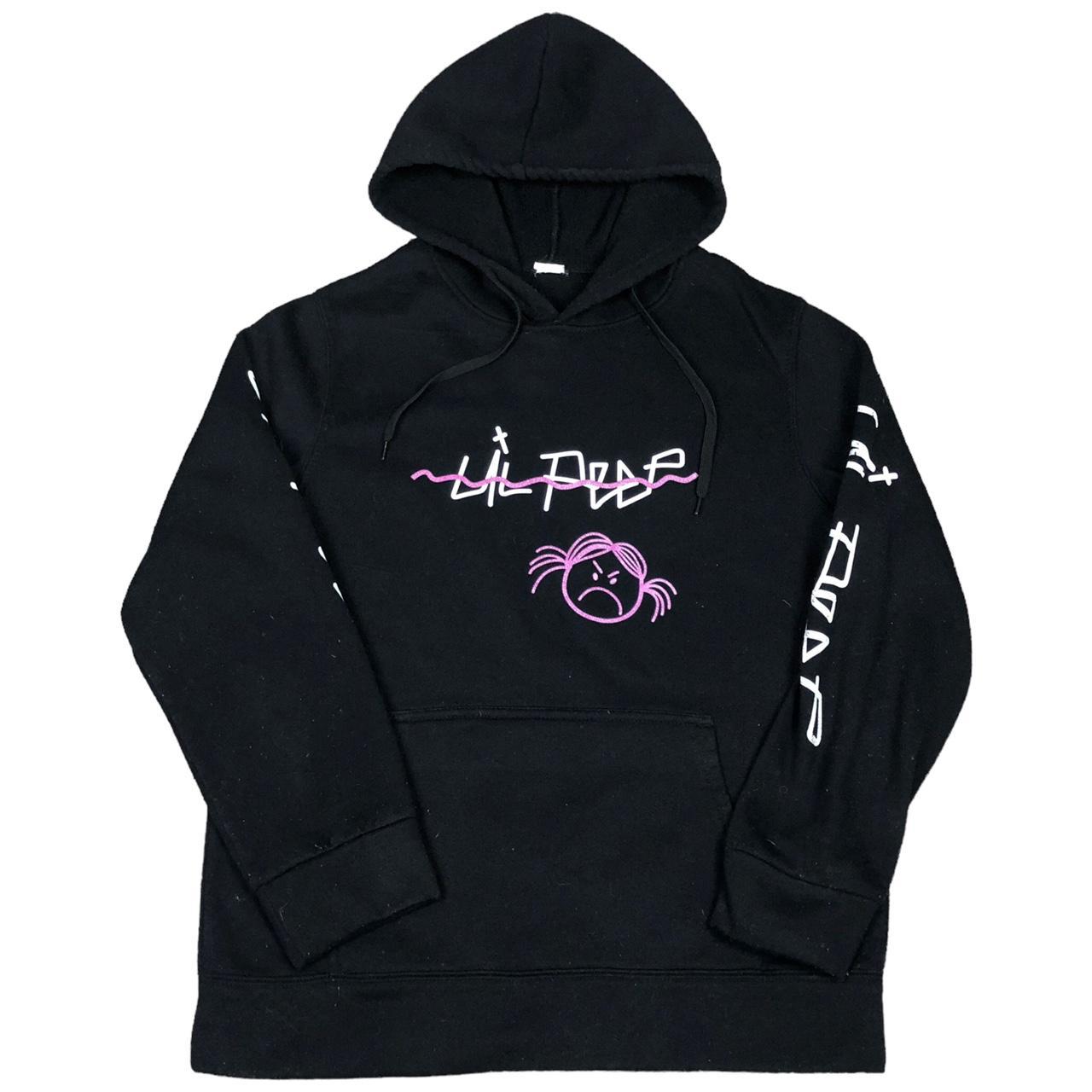 Lil Peep Angry Girl Logo Black Sweatshirt Adult Size... - Depop