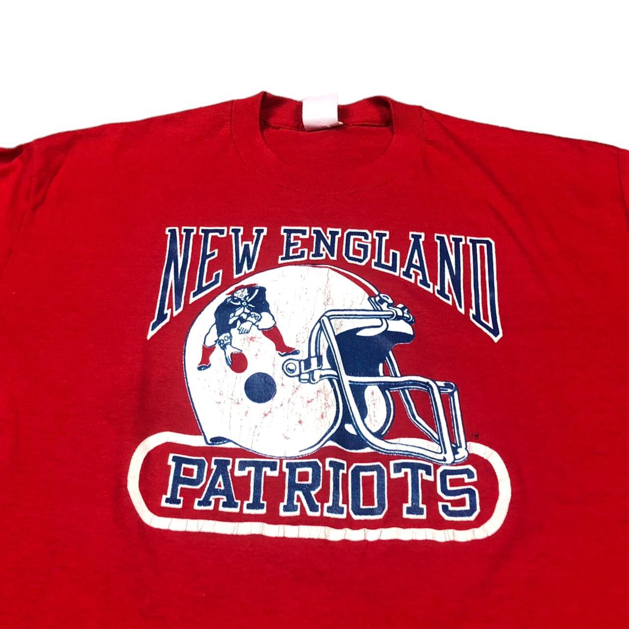 \ud83d\udd25 vintage new england patriots logo 7 white shirt... - Depop