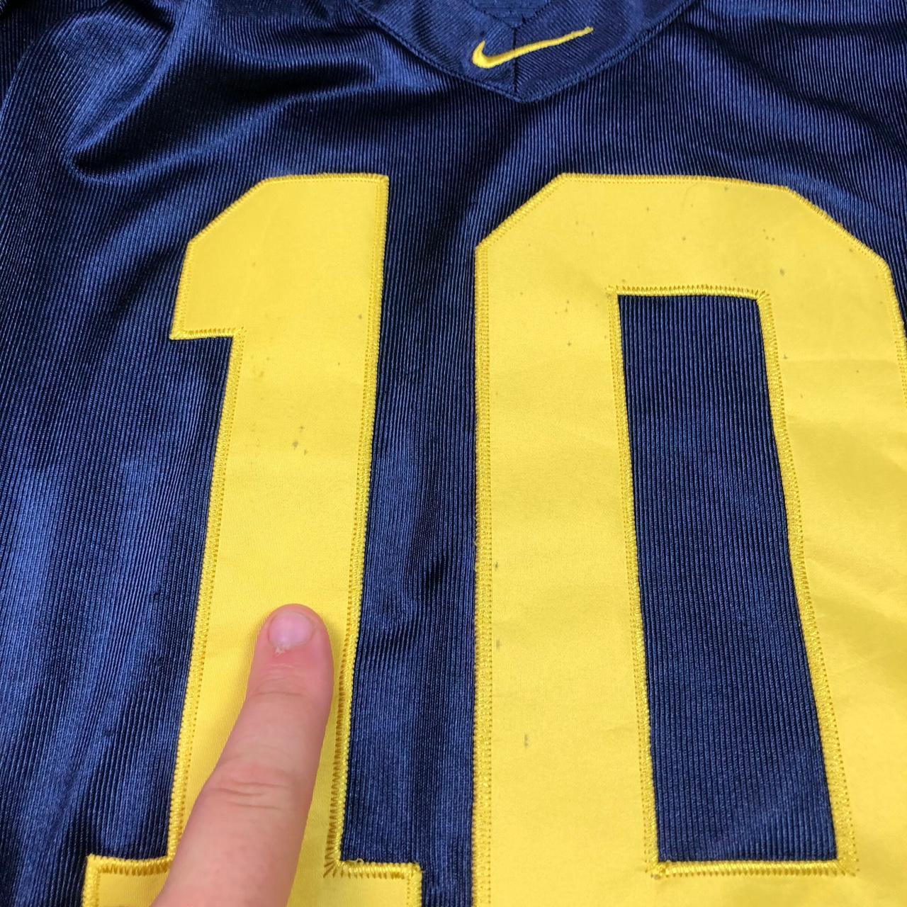 Michigan Wolverines Tom Brady #10 Blue Men Stitch Jersey Nike