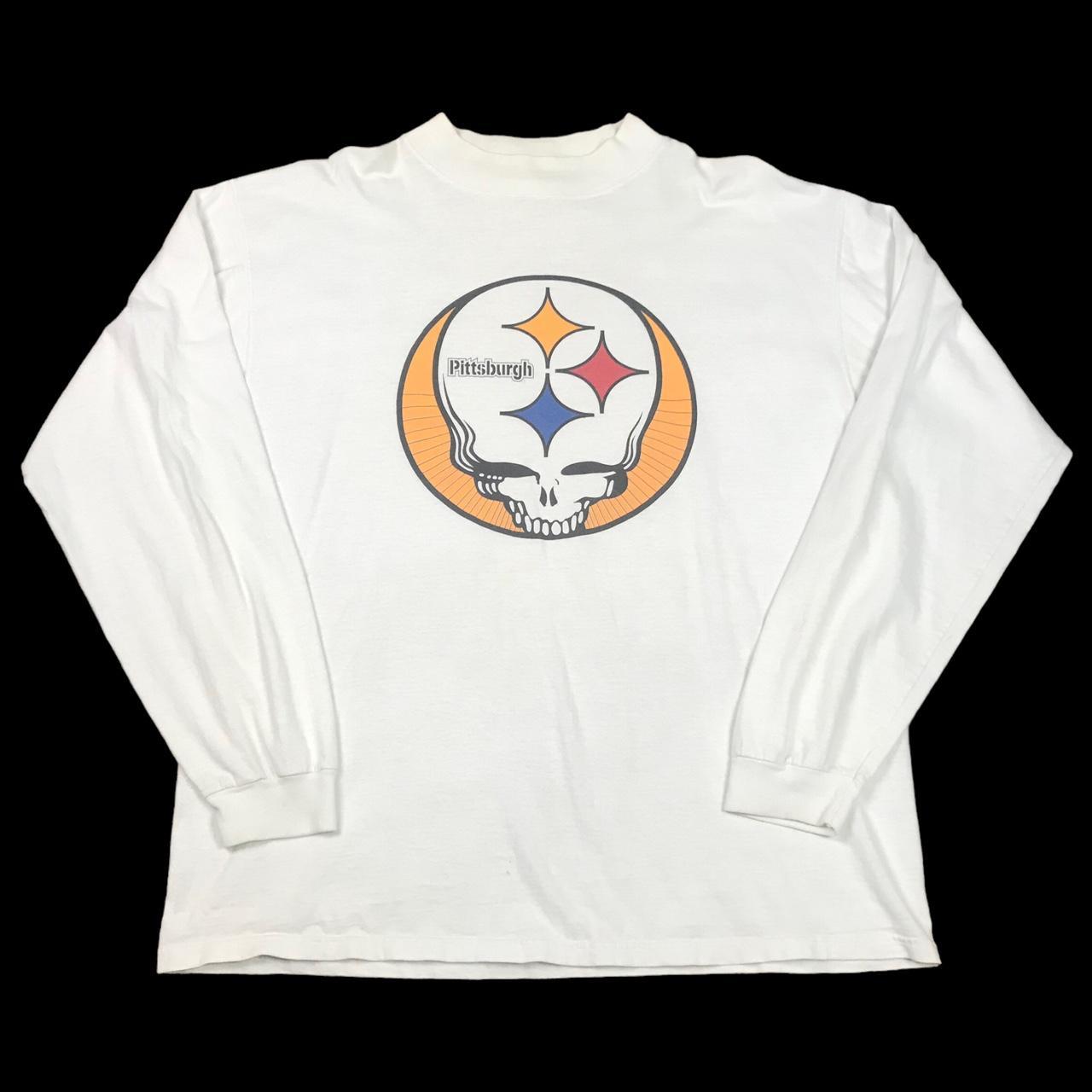 PITTSBURGH STEELERS VINTAGE 1990'S LOGO 7 CREW SWEATSHIRT ADULT XL