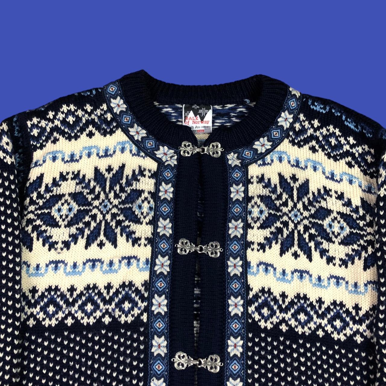 Vintage Dale of Norway Classic Nordic Fair Isle... - Depop