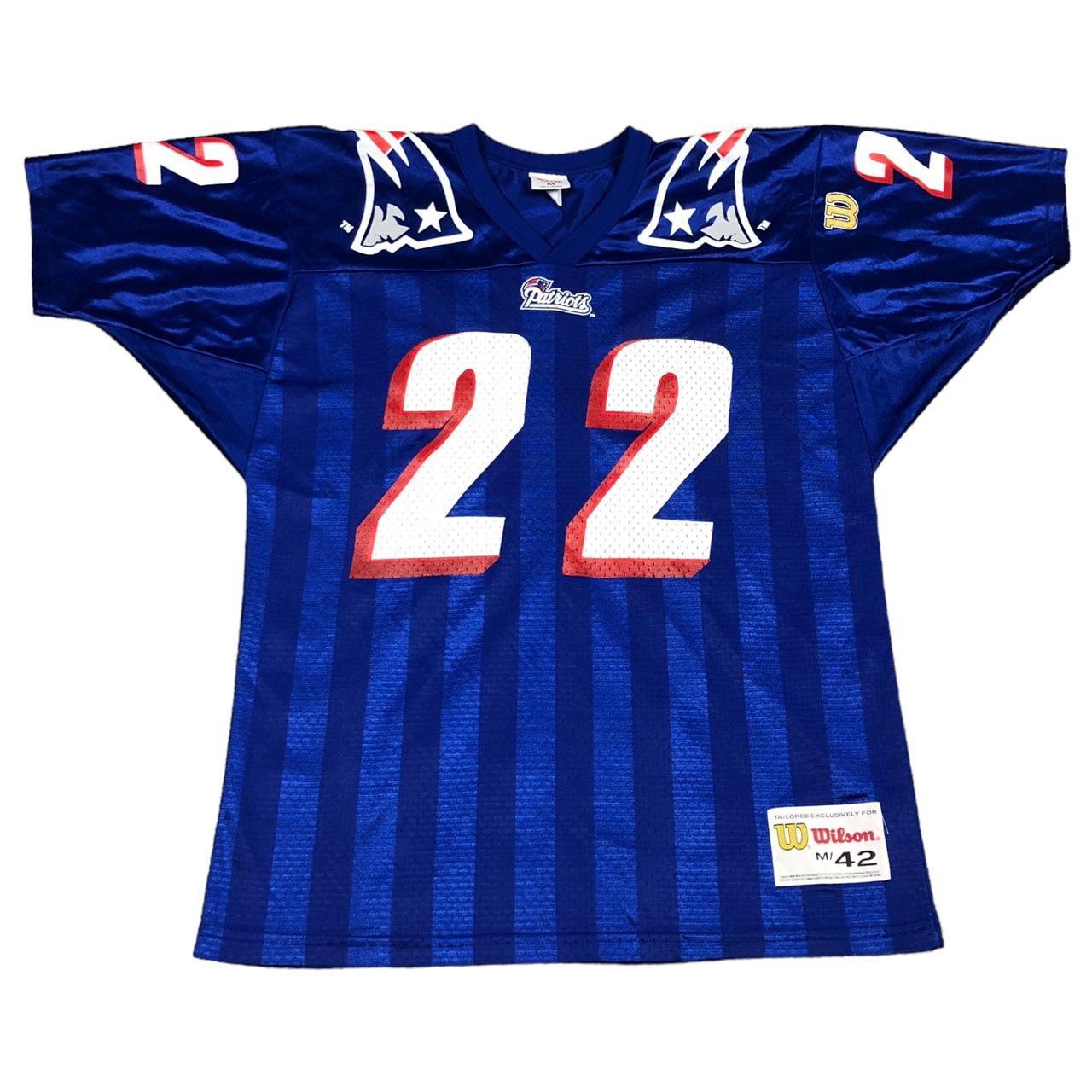 Wilson Vintage New England Patriots #22 Dave Meggett... - Depop