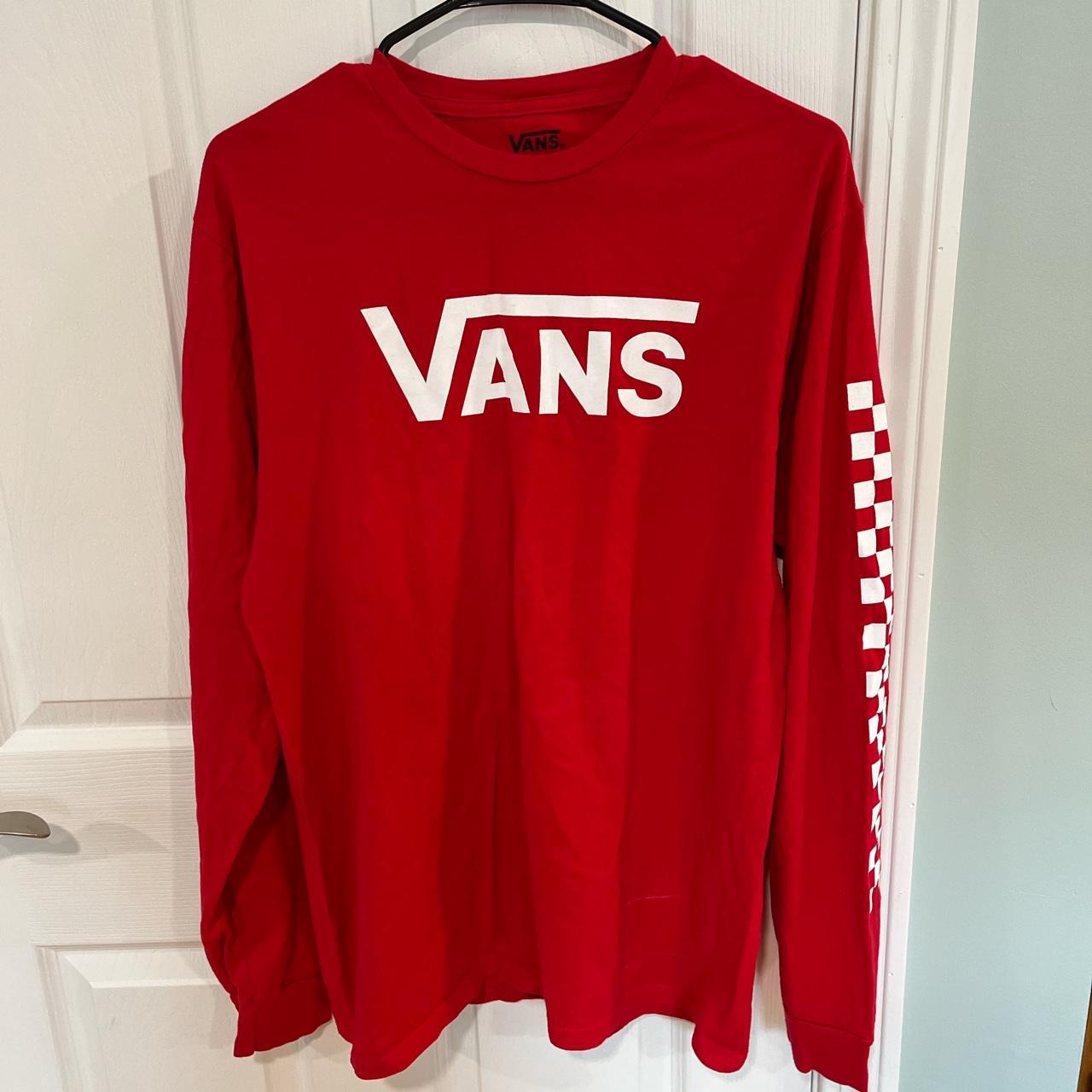 red and white vans checkered shirt