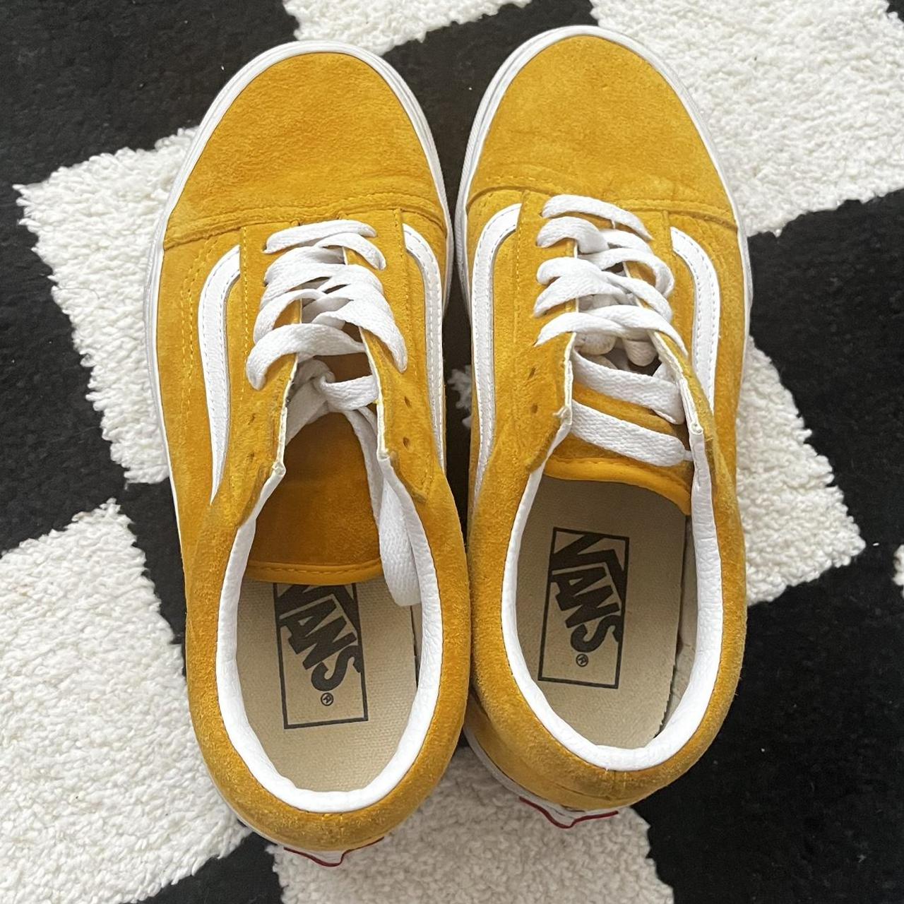 Yellow 2024 suede vans