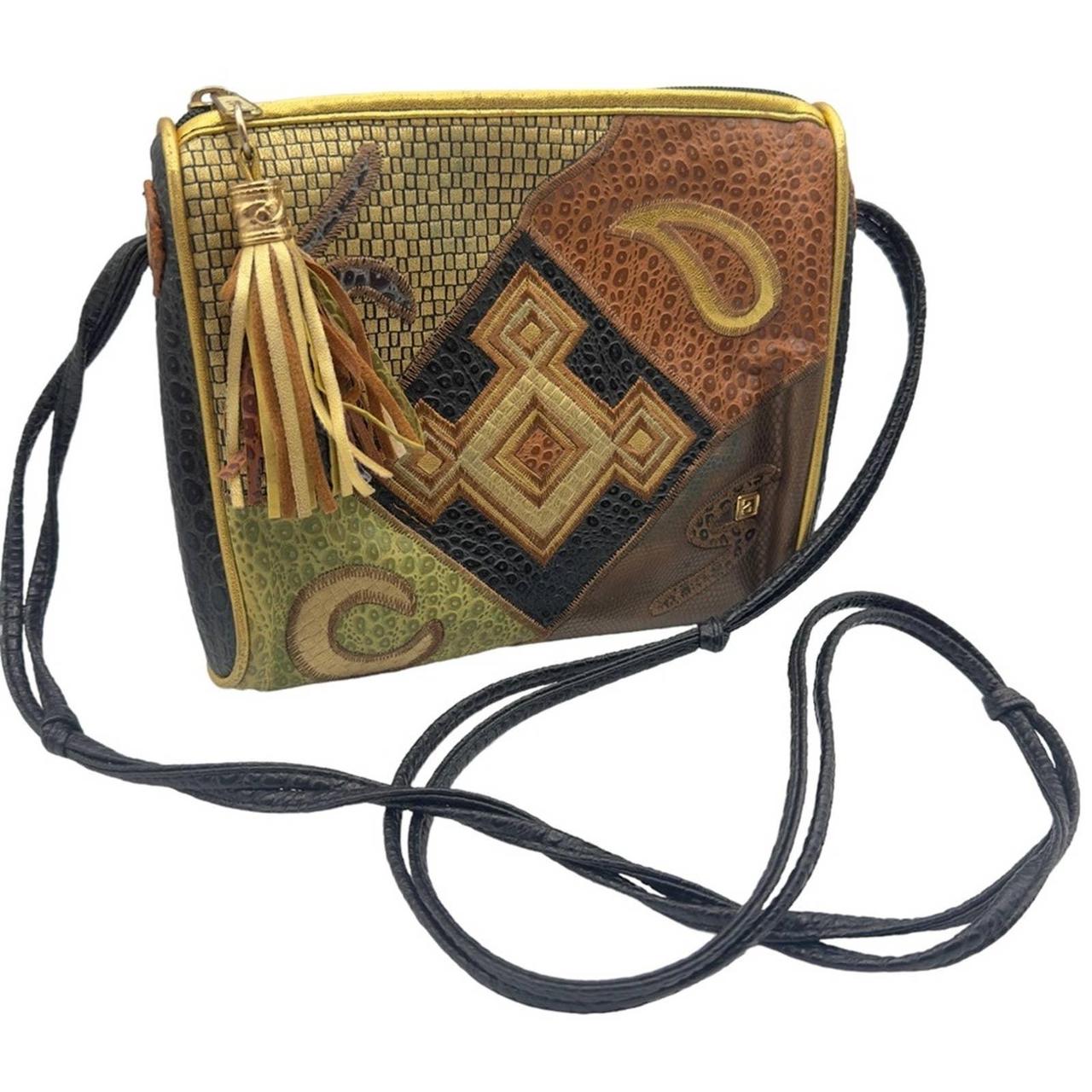 Vintage patchwork leather bag 🌈ABOUT THE... - Depop