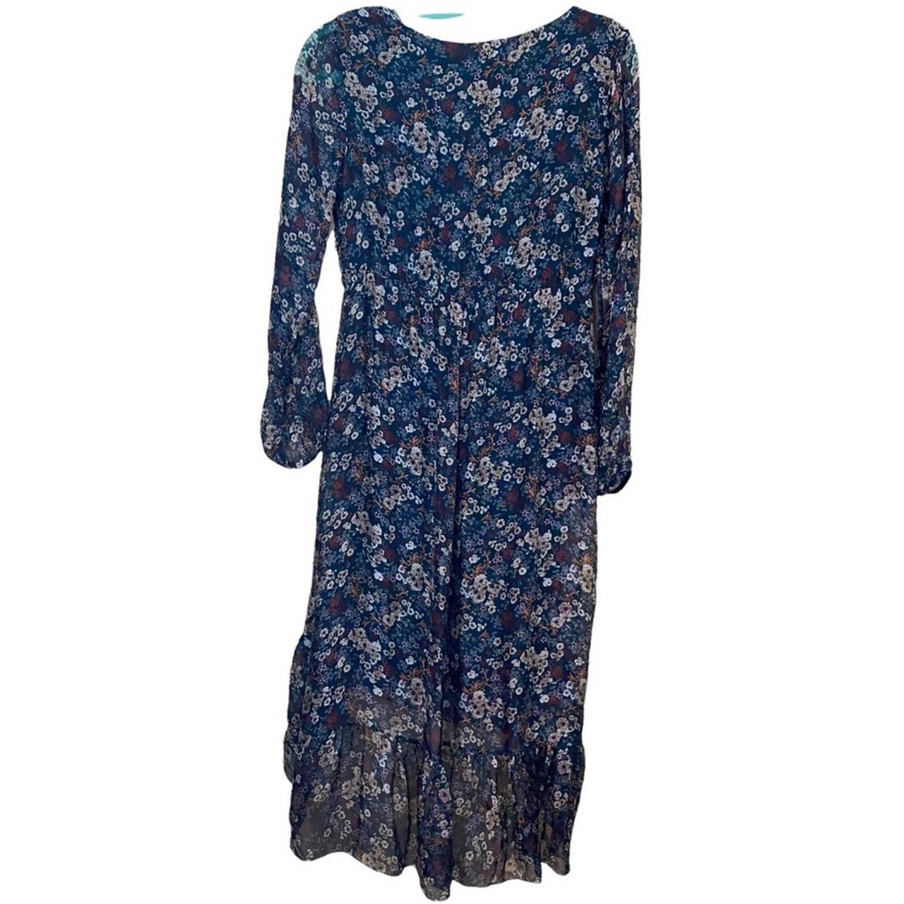 Elena Baldi Silk Floral Hi Lo Dress Size