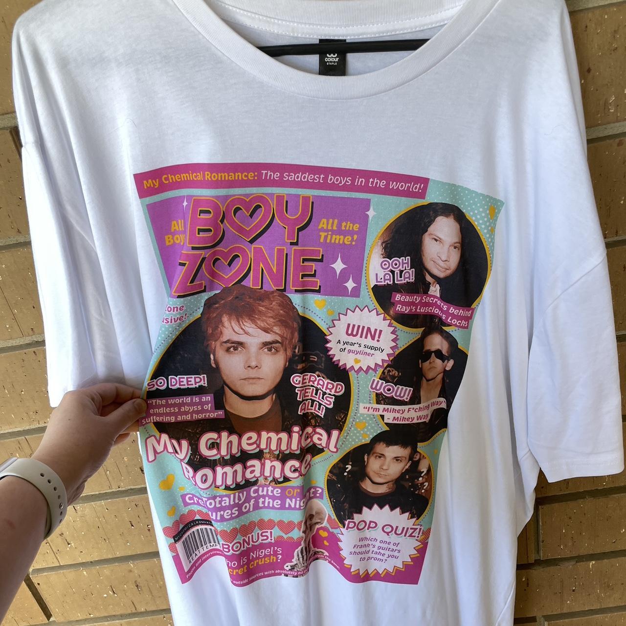 My chemical romance BOYZONE band shirt from their... Depop