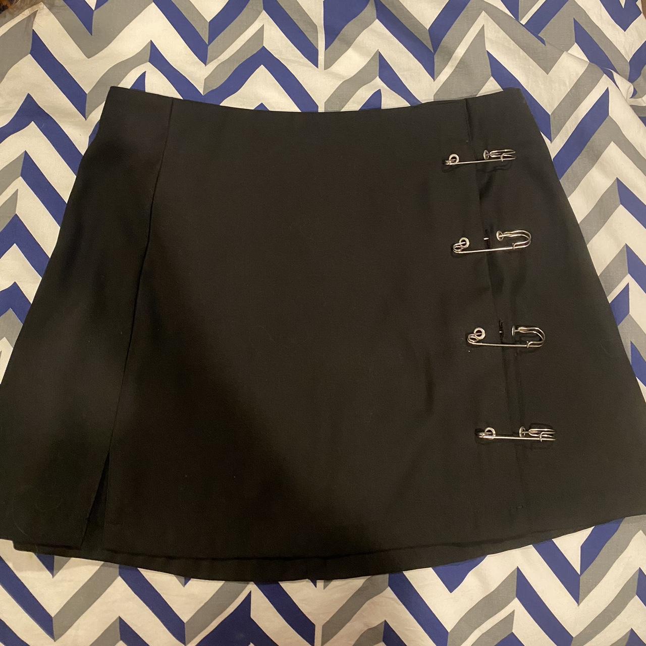Unif safety pin skirt super cute Did get altered to... Depop