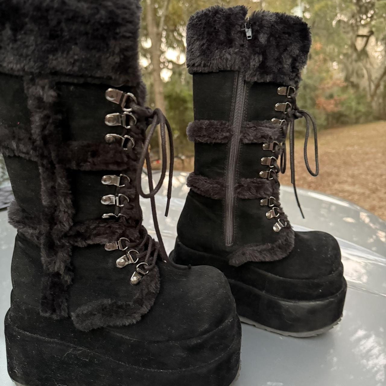 Demonia Women's Platform Boots - Black - US 6 – W… - image 3