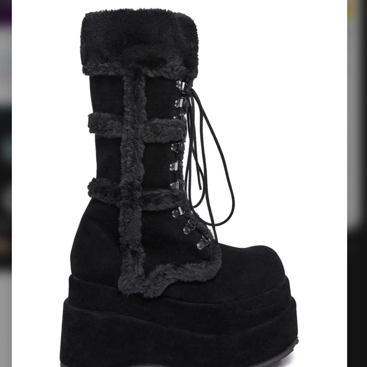 Demonia Women's Platform Boots - Black - US 6 – W… - image 1