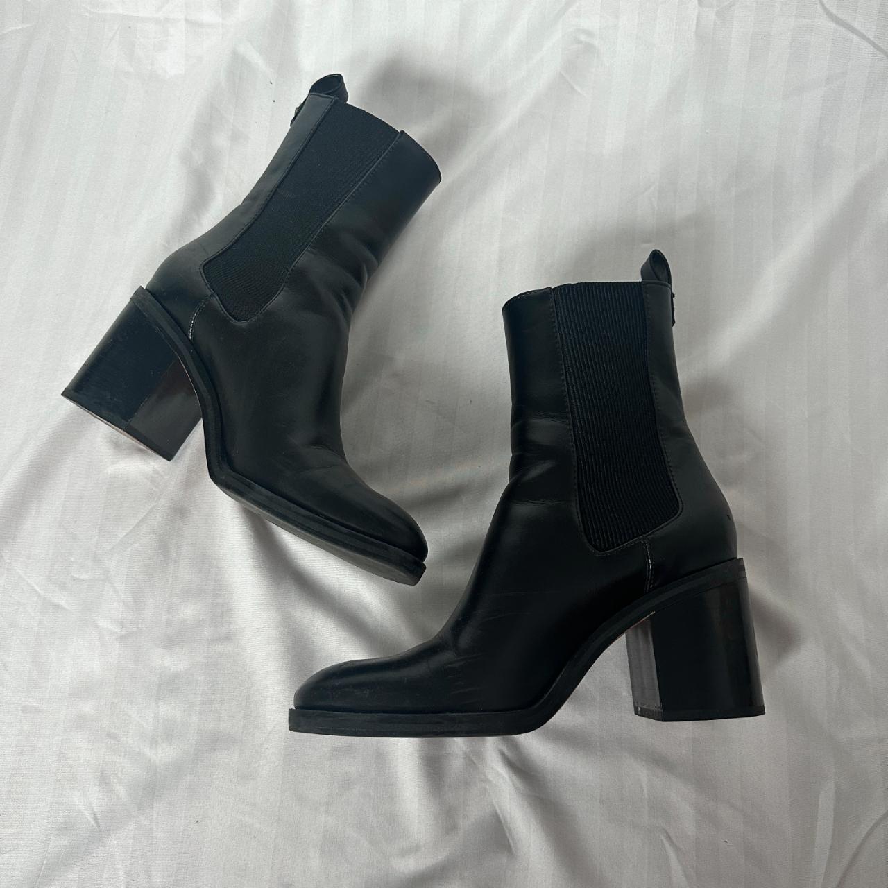 zara black boots womens