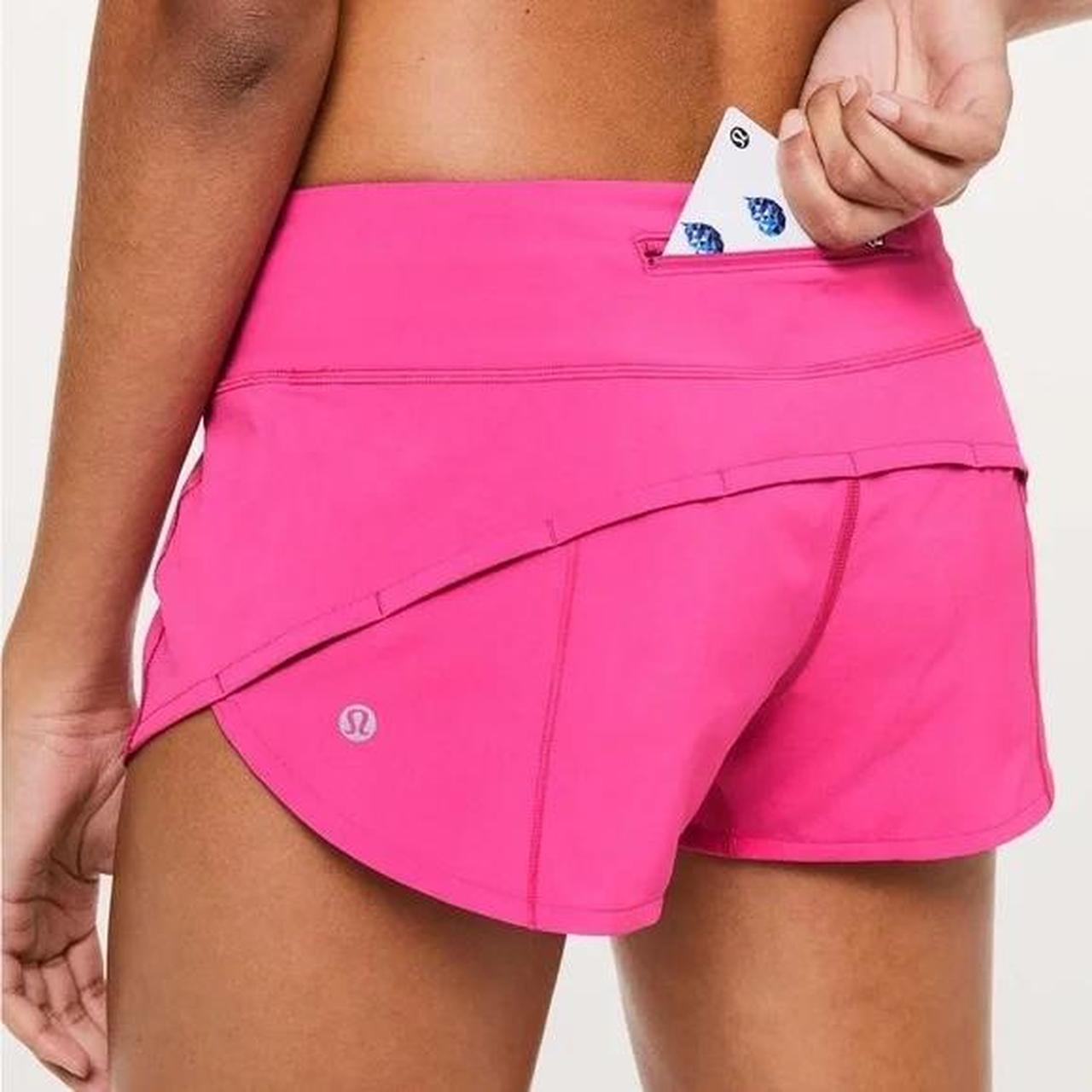 lululemon sonic pink lululemon shorts
