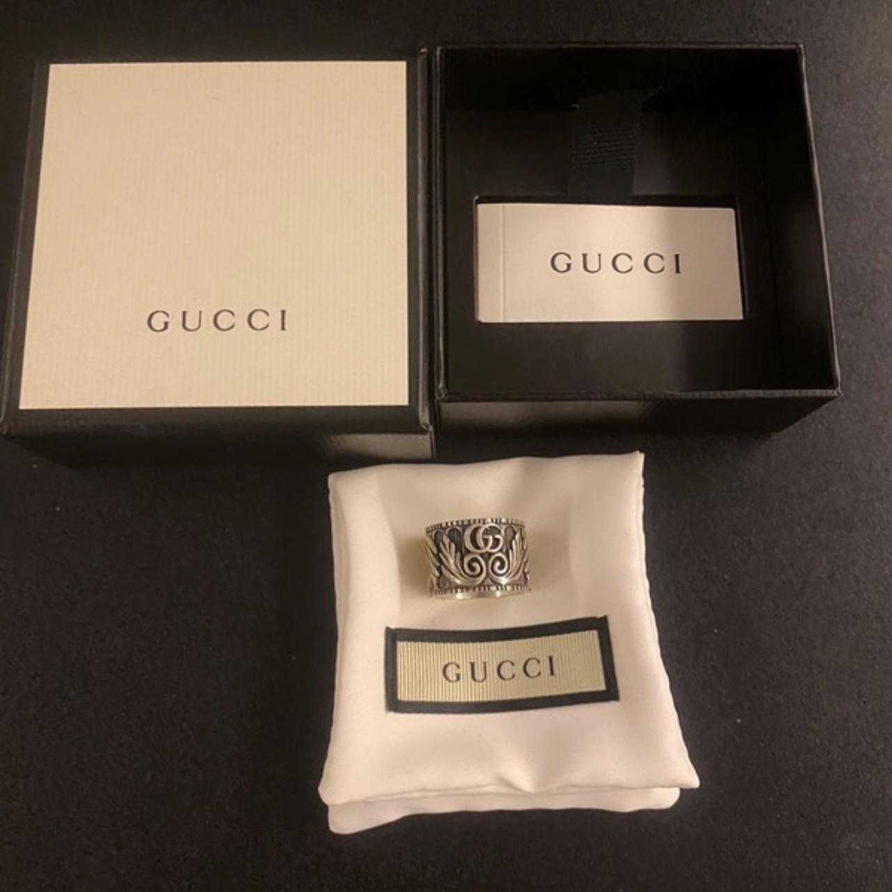 Anello Gucci fascia larga Nuovo con scatola originale - Depop