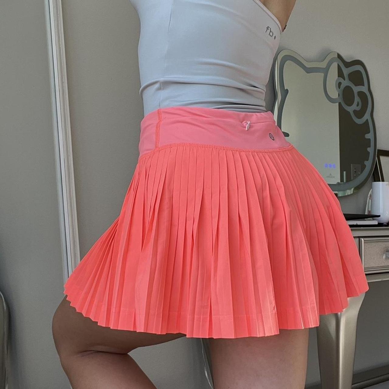 Lululemon Mesh Pleats Mid-Rise Mini Tennis Skirt.... - Depop