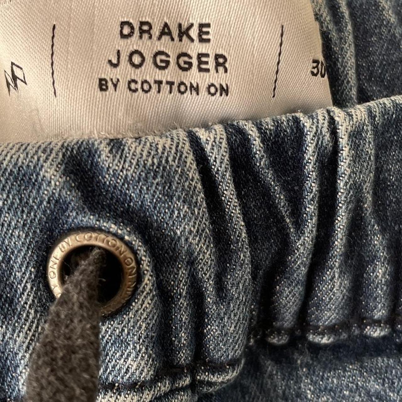 vintage cotton on denim jean drake joggers trendy... Depop