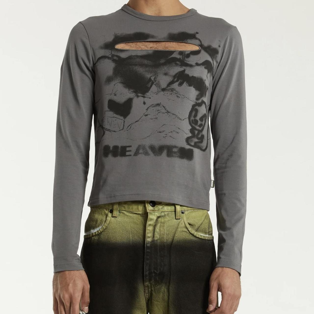 トップス Heaven by marc Jacobs Eye Slit Marc jacobs heaven blur slit long sleeve top in size | Depop