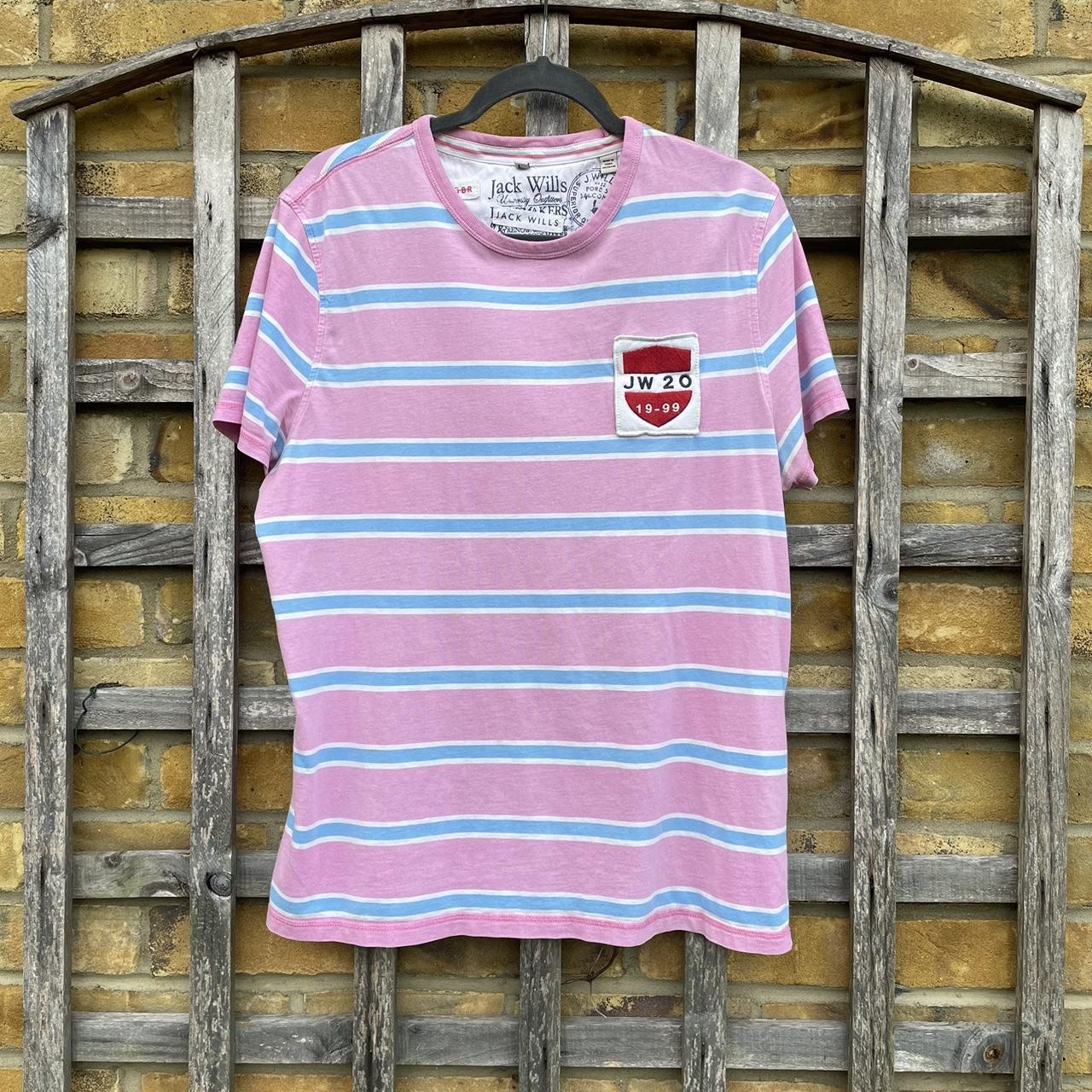 Jack wills pink t 2024 shirt