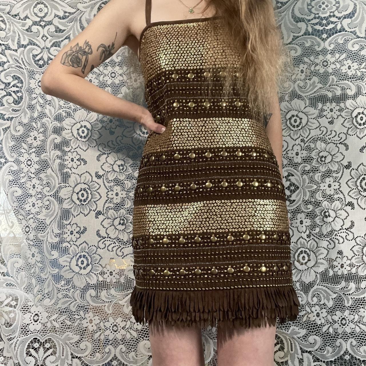 Haute hippie fringe dress best sale