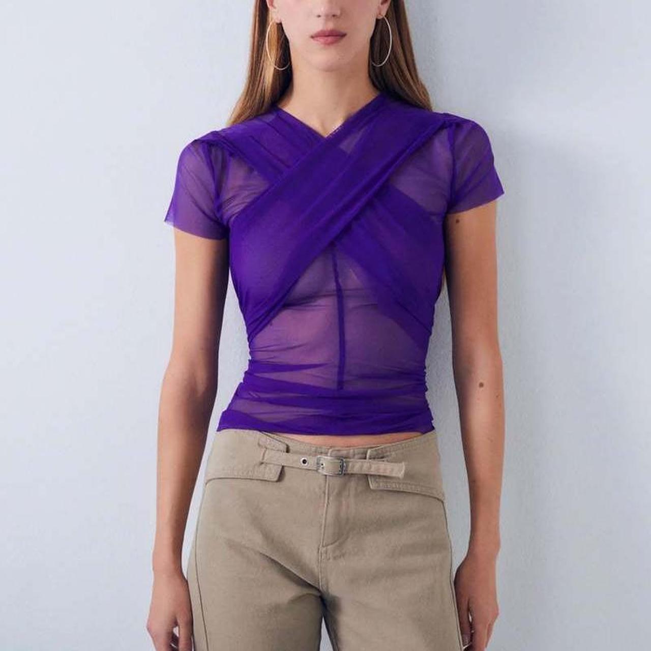 Gimaguas Beso top. Sheer with fabric detail to wrap | Depop