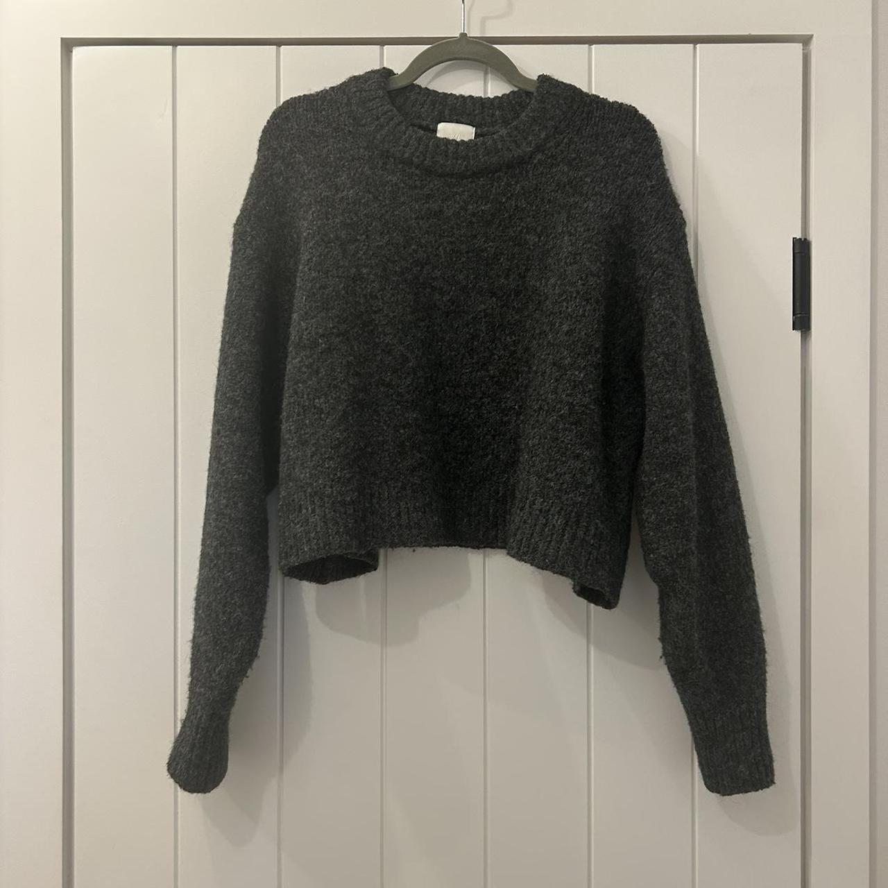 Dark gray H&M sweater Size XL for baggie/oversized fit - Depop