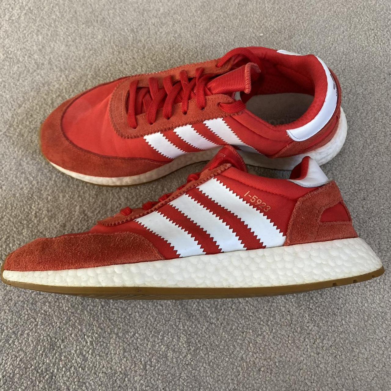 Adidas Iniki/ I-5923 - Red - Great condition 8/10... - Depop