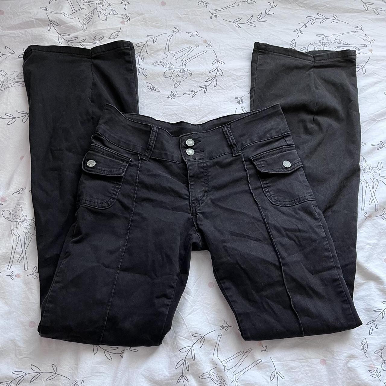 Brandy Melville Black Utility Cargo Style Agatha... - Depop