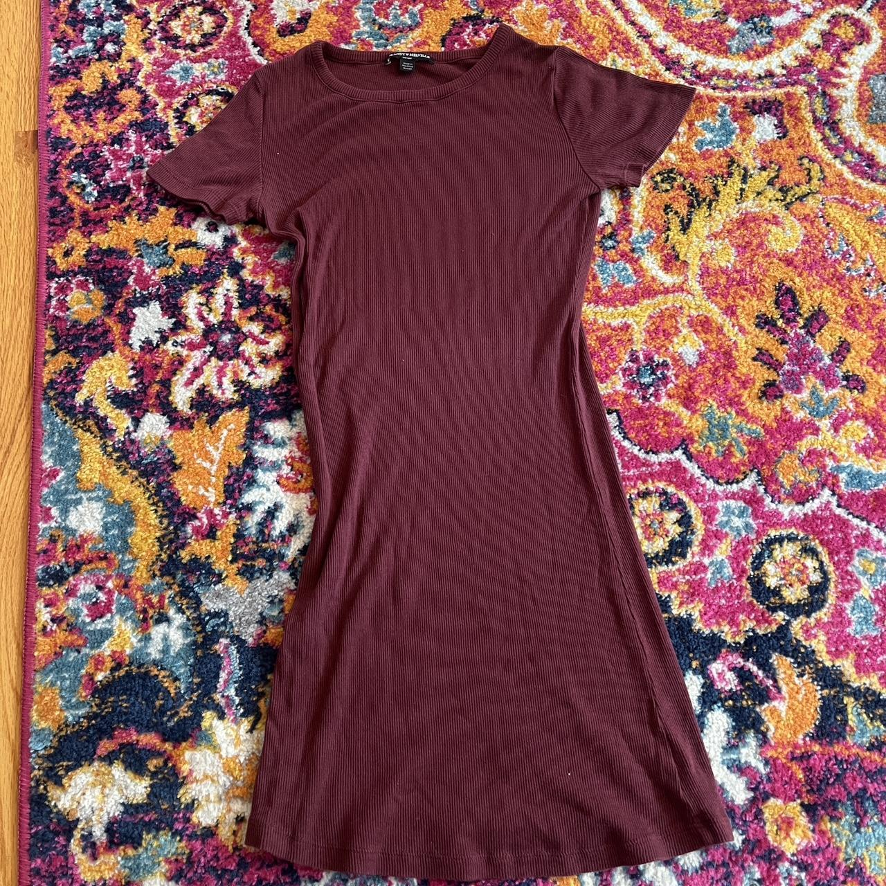 Brandy Melville Burgundy Dress Brandy Melville Maroon Mini Dress