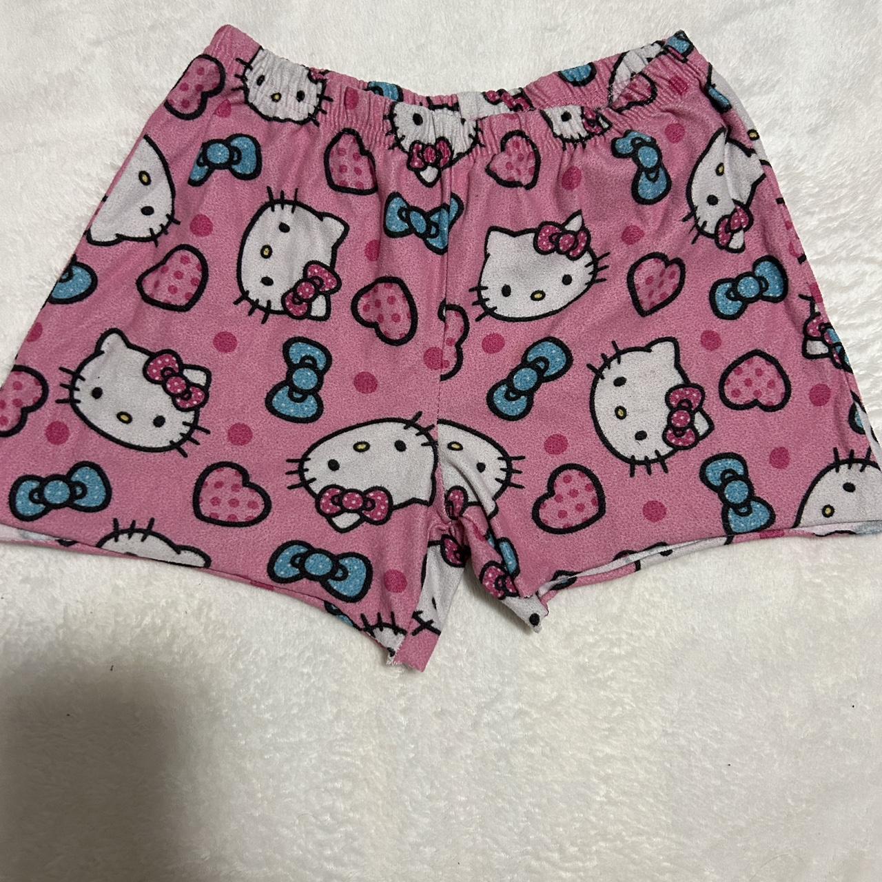 hello kitty pajama shorts kid size 10 fits like an... Depop
