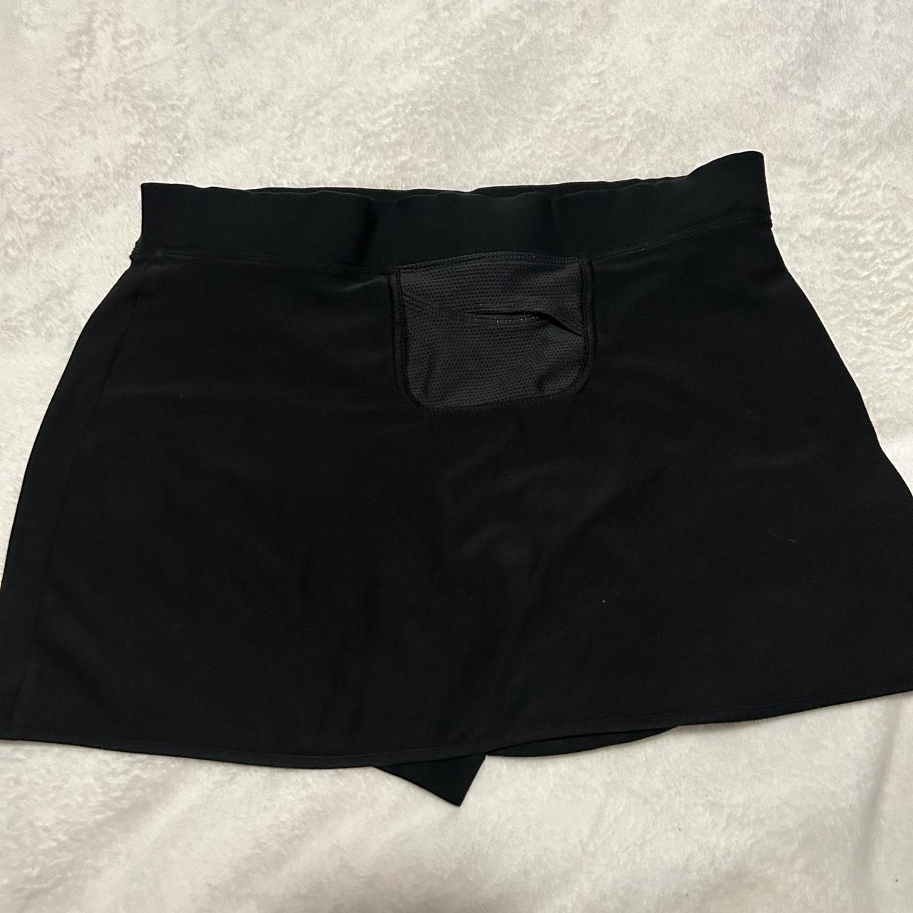 vintage black nike tennis skirt no flaws size S can... - Depop