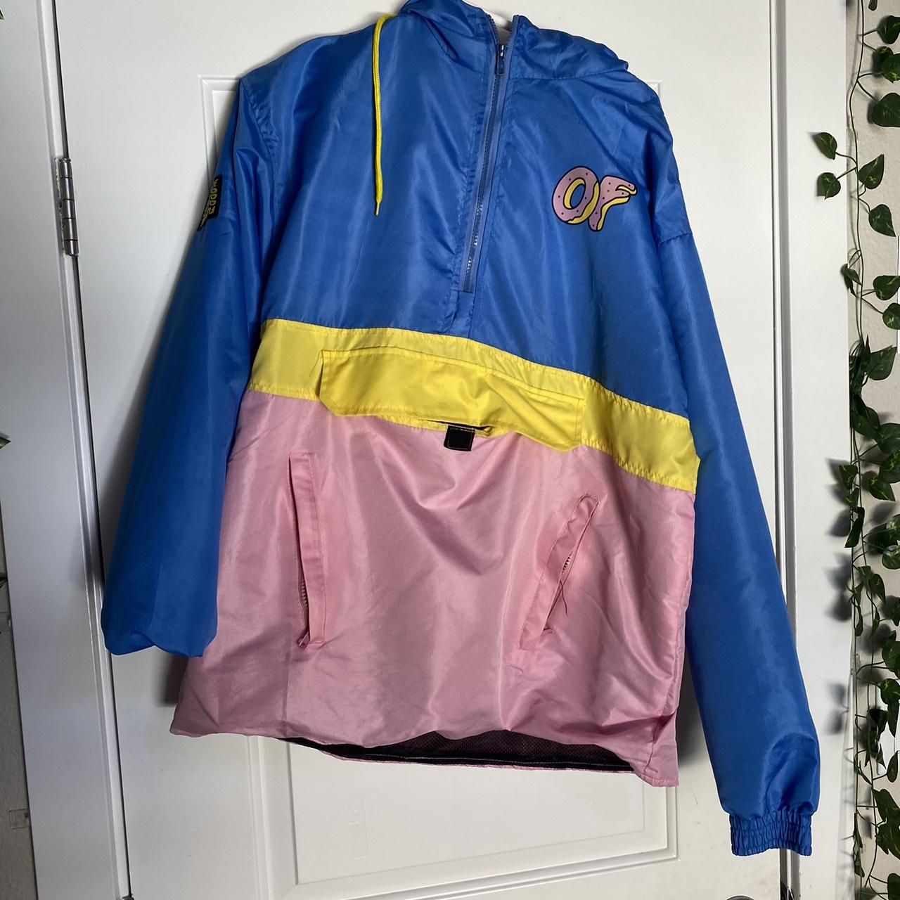 Knock Off Odd Future blue and pink windbreaker good