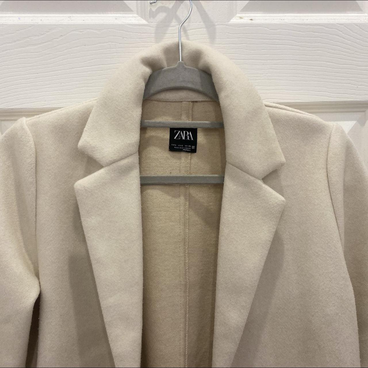 Zara women longline blazer jacket size S in... Depop