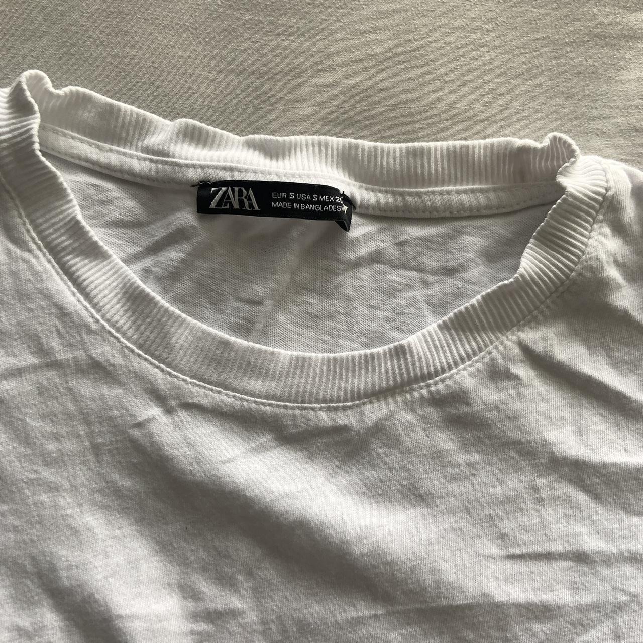 Zara basic white tee. Cute and comfortable. Soft... - Depop