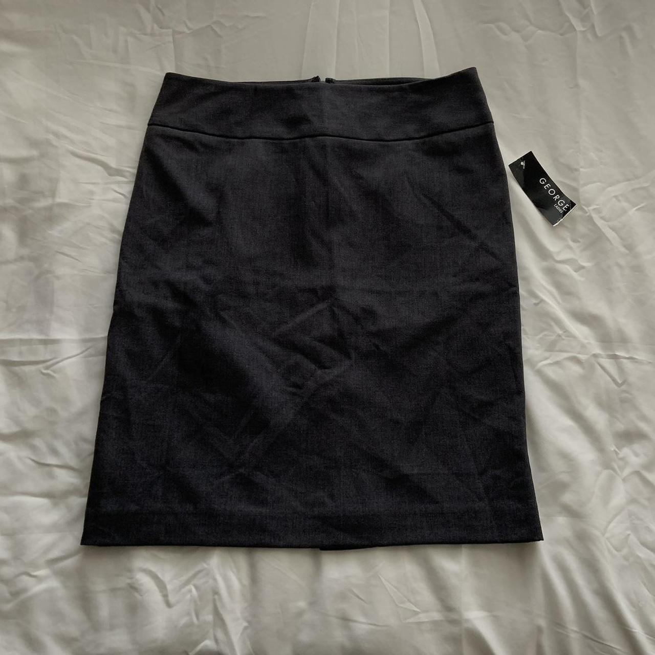 George vintage dark grey a-line mini skirt. Super... - Depop