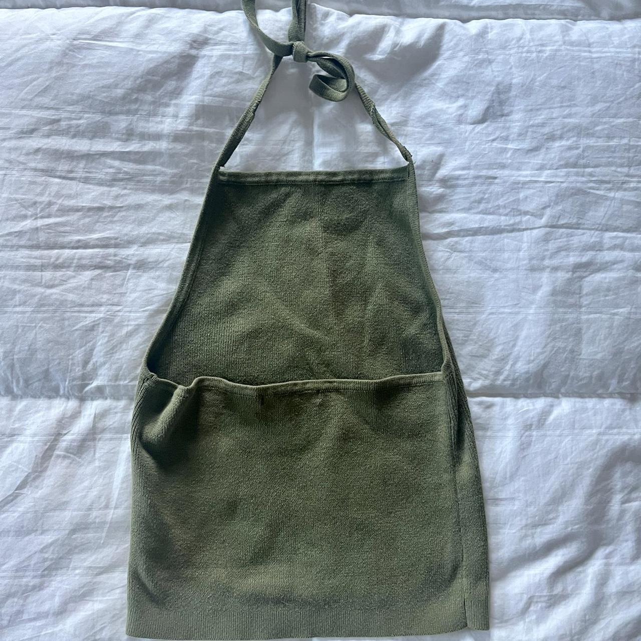 Brandy Melville Jordan halter sweater top , Matcha