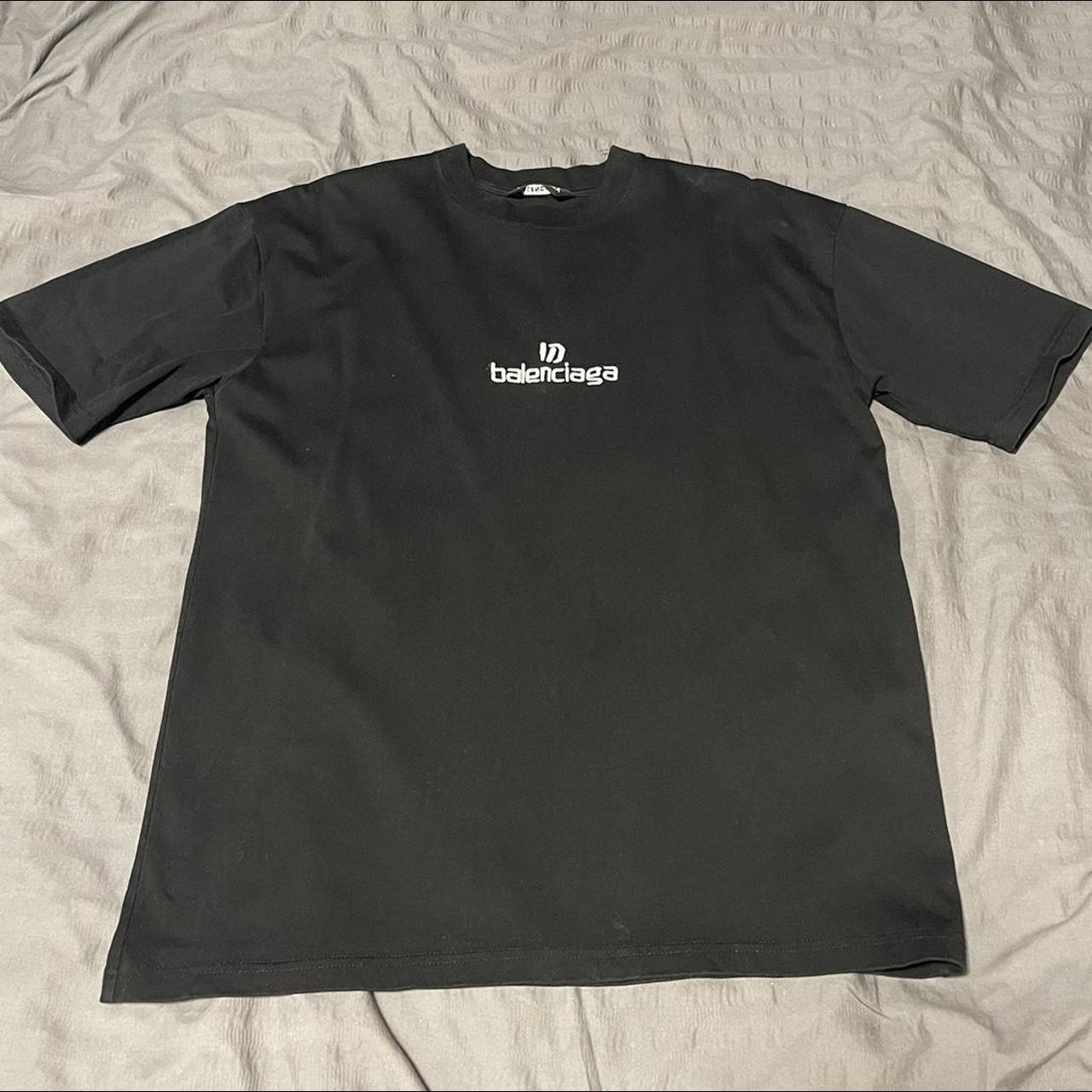 Balenciaga small best sale logo tee