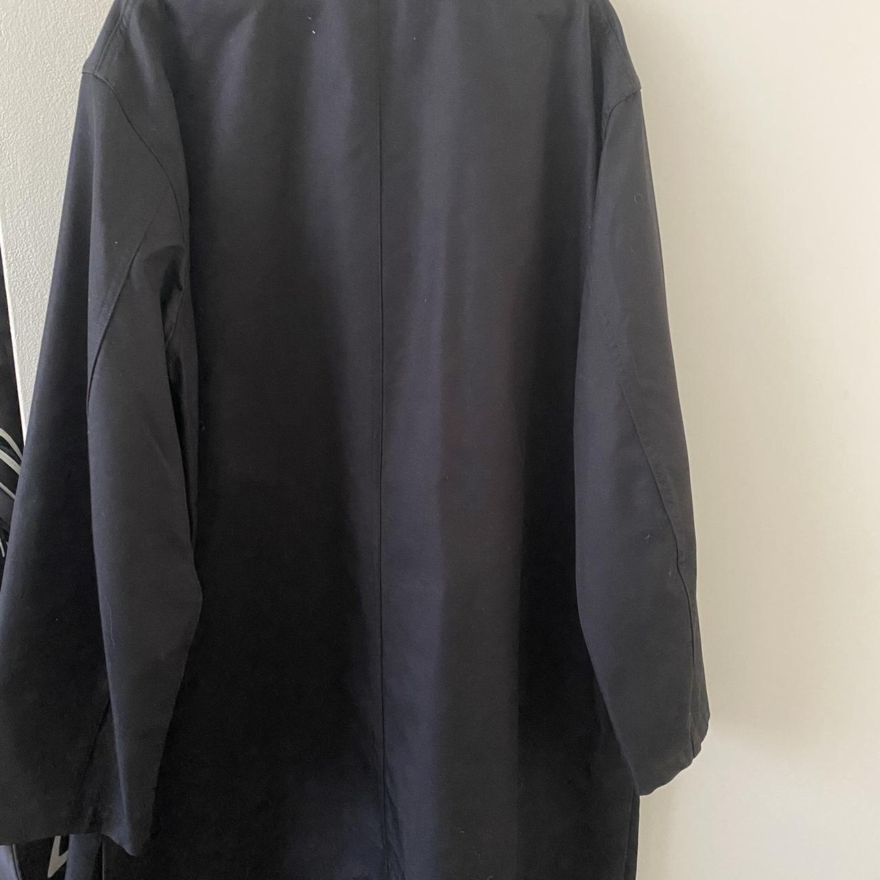 Uniqlo Canvas Trench coat in Black Size:... - Depop