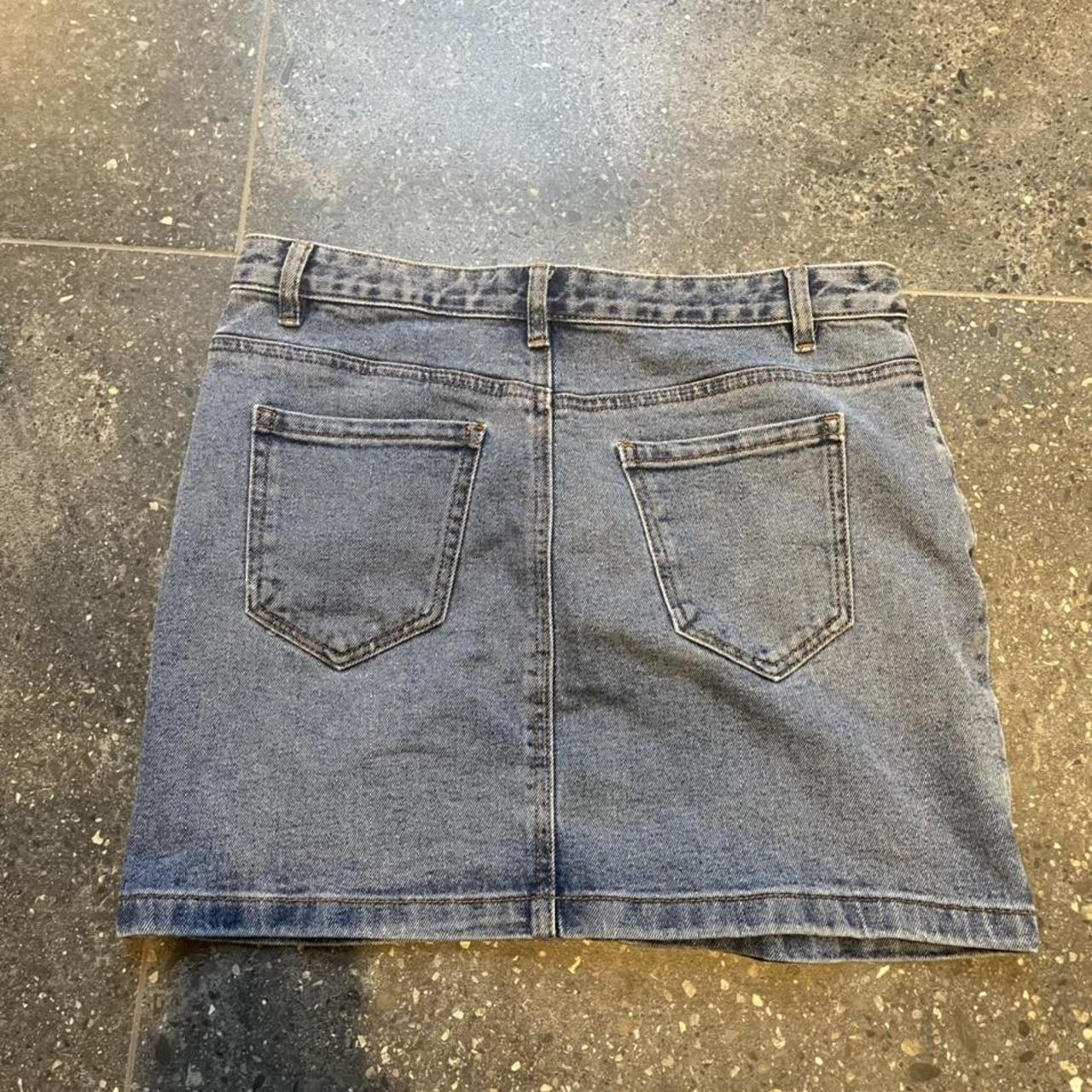 glassons denim mini skirt size 10, true to... Depop