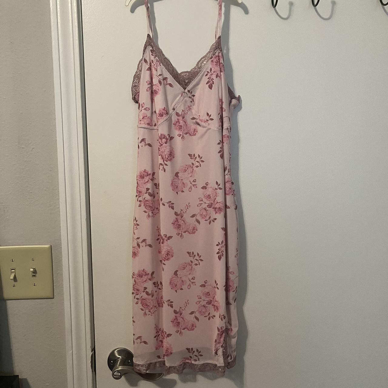 Target Wild Fable Pink Rose Dress Size Extra Small... - Depop