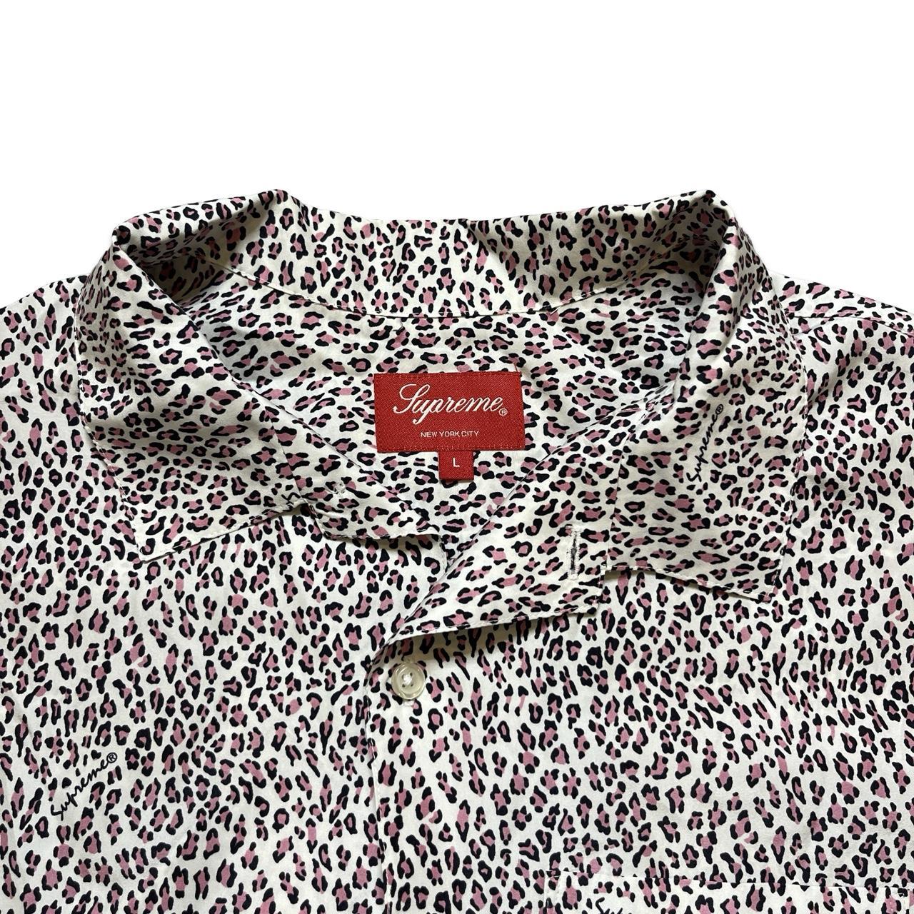 Supreme Leopard Silk S/S Shirt Pink 100% silk Great | Depop
