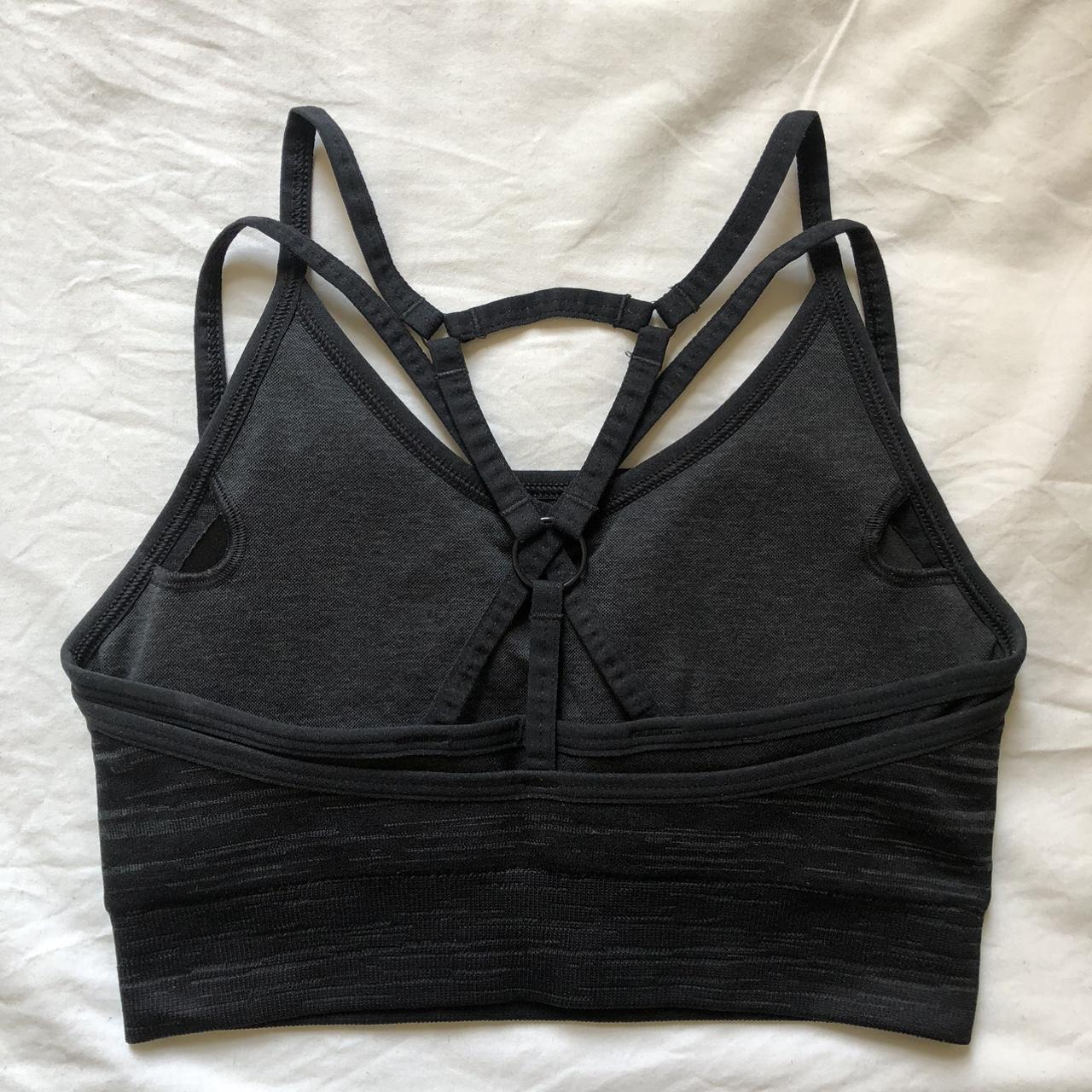 Gymshark Adapt Marl sports bra in black marl size... Depop