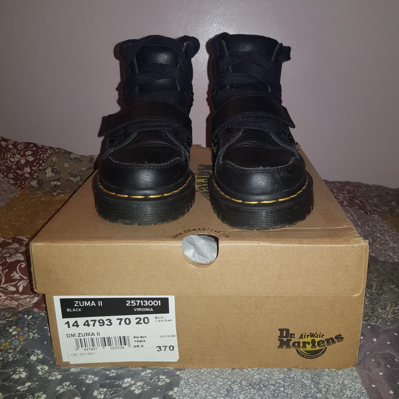 DR MARTENS Zuma II black leather boots Wore them for... - Depop