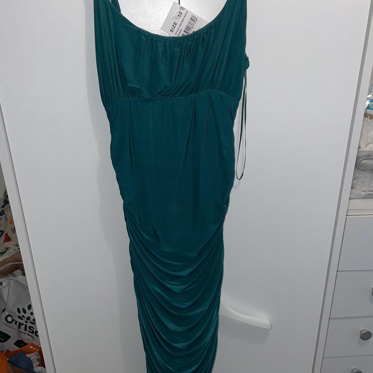 Quiz Emerald green dress brand new with tags Depop