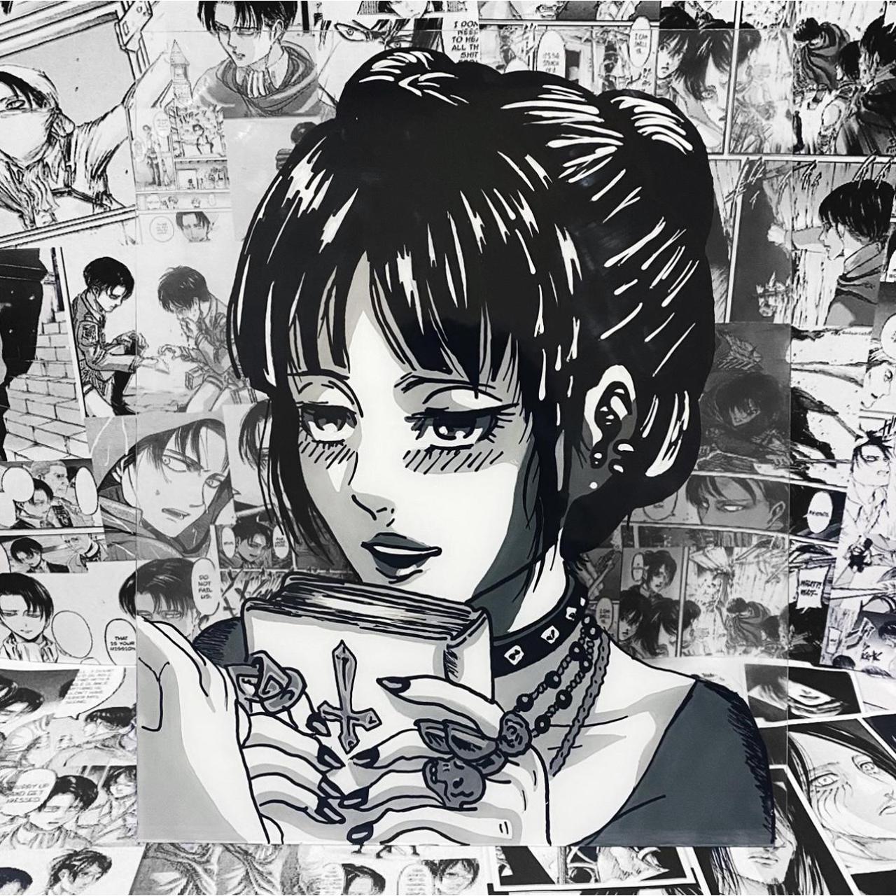 Mikasa Black And White Wallpaper Mikasa Ackerman Attack On Titan