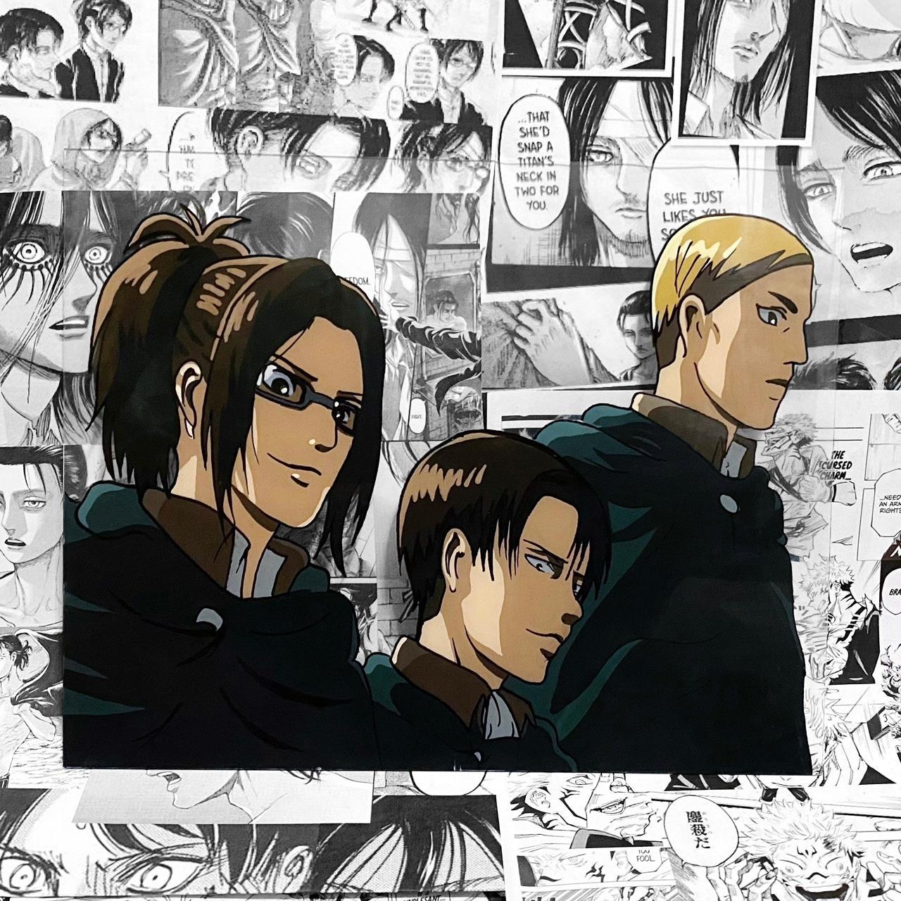 Hange Levi and Erwin Commanders Attack on